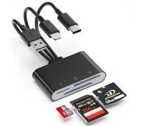 Lector de tarjetas XD para Olympus y Fujifilm, lector de tarjetas de memoria 3 en 1 con puertos Lightning/USB-A/USB-C, compatible con iPhone/iPad/Android/PC, para tarjetas SD/TF/XD y cámaras digitales