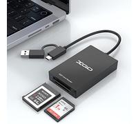 Lector de tarjetas XQD 4 en 1, lector de tarjetas SD, lector de tarjetas de memoria de doble ranura de 5 Gpbs Sony G/M, Lexar 2933x/1400x USB Mark XQD, SD/SDHC para Wins/Mac/Android