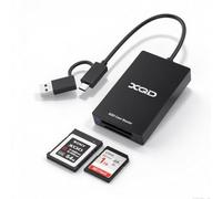 Lector de tarjetas XQD - Adaptador de tarjeta de memoria SD 2 en 1 con USB-C/USB-A, lector de doble ranura SD XQD de 5 Gbps para iPhone 17/16/15, Windows/MacOS/Android, Sony G/M Series