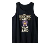 Lector de Tarot Astrología Mística Humor Brujo Tarot Espiritual Camiseta sin Mangas