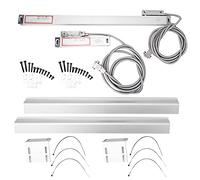 Lector digital de escala lineal DRO de aleación de aluminio de alta precisión para molienda JCS9002AE JCS9003AE 2 PCS Con accesorios de montaje (Trazos de 300 mm y 650 mm)