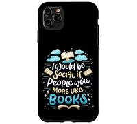 Lector Divertido de Lectura de Libros con Cita Me gustaría ser Social Carcasa para iPhone 11 Pro MAX