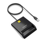 AISENS - ASCR-SN06-BK - Lector De Tarjeta Inteligente Dni, Negro