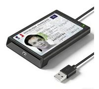 Lector Dnie Electronico con NFC Lector de Tarjeta Inteligente DNI, Lector de Tarjetas Inteligentes/Tarjetas SIM,Compatible con Mac OS X+Windows 7-11,Nuevos Documentos Identidad,Tarjetas Sanitarias