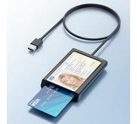 Lector Dnie Electronico con NFC USB Lector de Tarjeta Inteligente DNI, USB-A Lector Dnie CAC Smart Card Reader Compatible con Todas Las Tarjetas de DNI,Tarjetas ISO 7816 CRS/CNS, con Linux Windows