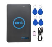 Lector/escritor de chip inteligente NFC de 5 bandas + llavero con 4 CUID