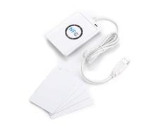 Lector/escritor RFID NFC, ACR122U Tarjeta IC Lector USB Escritor Lector de Tarjetas Inteligentes sin Contacto Escritor, Lector de Tarjetas Inteligentes Escritor con Cable USB, Compatible con ISo 14443