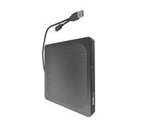 Lector externo delgado USB 3.0 tipo C de grabación de disco USB 3.0 y puerto tipo C, diseño cepillado, portátil para laptop, PC, lector de grabación de discos USB C