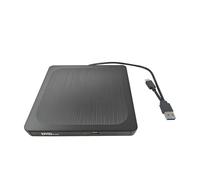 Lector externo delgado USB 3.0 tipo C de grabación de disco USB 3.0 y puerto tipo C, diseño cepillado, portátil para laptop, PC, lector de grabación de discos USB C