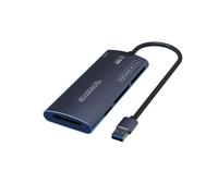Lector Multifuncional USB 6 en 1, Adaptador de Tarjeta de Memoria /TF/XD/CF/M2 para Cámaras y Ordenadores, Transferencia de Datos de Alta Velocidad