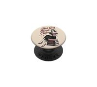 Lector Retro de Lectura Hot Girl Book Club para Amantes de los Libros PopSockets PopGrip Adhesivo