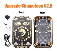 Lector RFID Chameleon Ultra V2.0, doble frecuencia 125 kHz y 13,56 MHz, emulador y clonador de tarjetas, función de reinicio, diseño portátil