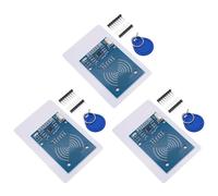 Lector RFID RFID Kit Binghe 3 Piezas RFID Kit Módulo Sensor Tarjeta IC con Lector, Chip y Tarjeta 13,56MHz Compatible con Arduino