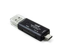 LECTOR TARJETAS COOL 3 EN 1 (TIPO-C/MICRO-USB/USB)