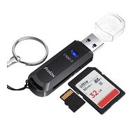 Lector Tarjetas SD, Frotox Adaptador USB a SD/Micro SD Portátil USB Card Reader con Llavero para SD/Micro SD/TF/SDXC/SDHC/MMC/RS-MMC/Micro SDXC/Micro SDHC etc.