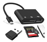 Lector Tarjetas SD/Micro SD Lector de Tarjetas SD USB c,6in1 USB USB-C OTG Adaptador Tarjetas de Memoria y USB para Micro SD TF, SDXC,SDHC,MS,MMC,MSXC Compatible con Teléfono móvil Windows y Mac OS