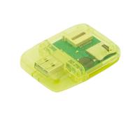 Lector tarjetas SD MicroSD Card M2 Duo ms Adaptador USB 2.0 Pen Memoria Drive mmc (amarillo)