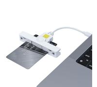 Lector USB CAC - Adaptador de Tarjeta Inteligente Multifuncional, Unidad Plug and Play, Herramienta de verificación de Identidad Segura Tipo C con diseño Ligero, Compatible con Linux, Sistemas