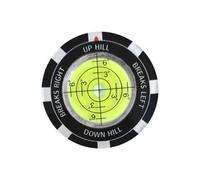 Lector verde de doble cara, herramienta portátil de entrenamiento de putt de 1.57 x 1.57 x 0.2 pulgadas, ayuda de putt de golf de alta precisión para lectura inclinada, práctica, estrategia de curso