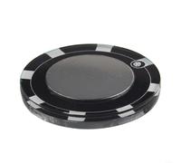 Lector verde de golf con clip magnético para sombrero y marcador de bola para entrenamiento, principiantes, profesionales, aleación impermeable, 40 mm (blanco)