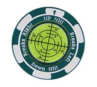 Lector verde de golf, marcador de pelota verde | Marcador de pelota de lectura de golf profesional de zinc | Ayuda de lectura de precisión, accesorios de móviles para los amantes de la