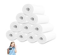 Lectorias 10 rollos papel termico camara infantil, Papel Datáfono de Alta Durabilidad, impresora termica rollo, para tpv, ticket impresoras, Resistente al Agua, al Aceite y a los Arañazos