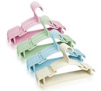 Lectorias Pack de 40 Perchas Ropa Bebe 4 Colores 28 cm, Perchas Infantiles con Ganchos para Ahorrar Espacio para, Perchas Niños Duraderas de Plástico para Ropa Infantil Pantalones Abrigos Faldas