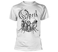Lectoure Pure Opeth - Camiseta para hombre con logotipo de escorpión, color blanco, blanco, L
