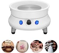 Lectric Pottery Wheel,Culpture Making Pottery Machine,Pottery Forming Machine,Detachable Water Basin,With 12 Pcs Of Shaping Tool,For Kids Beginner Diy Ceramic Work Art Craft Gifts, LJJY-KK