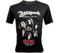 Lectro Whitesnake Slide It In Tour In Concert Unisex 100% Cotton Short-Sleeve T-Shirts Black XXXL