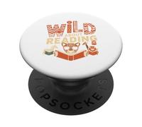 Lectura Camiseta Bookworm Reader Niños Biblioteca Escuela PopSockets PopGrip Adhesivo