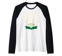 Lectura de concientización sobre alfabetización Infantil Salva Vidas Lector Camiseta Manga Raglan