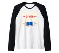 Lectura de concientización sobre alfabetización Infantil Salva Vidas Lector Camiseta Manga Raglan