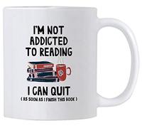 Lectura De Libros. No Soy Adicto A La Lectura. Puedo Dejarlo. Taza Con Asa Taza De Café Cerámica Tazas Para Café Té Oficina 330Ml