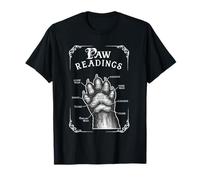 Lectura de Patas Gato Quiromancia Vintage Esotérico Camiseta