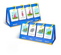 Lectura de Tarjetas Flash, de kindergarten | 80X Expresión interactiva Para Construcción | Suministros de Clase Educativa Temprana Con Fotos Y Textos Tarjetas Flash Iluminación Inglés Set