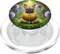 Lectura del Bosque Mágico Bulldog Amante de PopSockets PopGrip para MagSafe