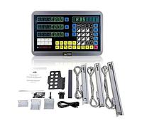 Lectura digital de 3 ejes Set, pantalla DRO Lectura digital, escala lineal de 0-1000 mm, función múltiple para torno, alta frecuencia de escaneo, para fresadora, amoladora, etc. 110-240 V