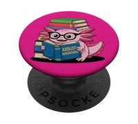 Lectura Divertida para Amantes de los Libros de Axolotl Adventures PopSockets PopGrip Adhesivo
