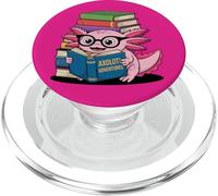 Lectura Divertida para Amantes de los Libros de Axolotl Adventures PopSockets PopGrip para MagSafe