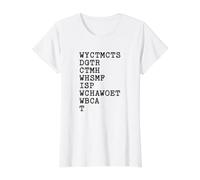 Lectura Divertida wyctmcts ¿Vendrás a mi cabaña? Camiseta gráfica económica, Mujer, Blanco, XS