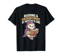 Lectura & Encantamiento en Mystics Cita M Owl Book Lover Club Camiseta