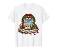 Lectura navideña del Club de Libros de Navidad Camiseta gráfica económica
