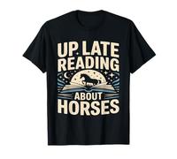 Lectura tardía sobre Caballos Escena Nocturna Camiseta