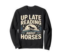 Lectura tardía sobre Caballos Escena Nocturna Sudadera