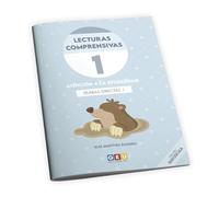 Comprensión lectora. Lecturas comprensivas 1. Cuaderno de refuerzo escolar. Educación Infantil. Ejercicios de comprensión lectora. Leo Silabas directas 1. Letra mayúscula. Editorial GEU