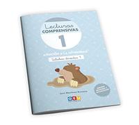 Comprensión lectora. Lecturas comprensivas 1. Cuaderno de refuerzo escolar. Educación Infantil. Ejercicios de comprensión lectora. Leo Silabas directas 1. Pauta cuadrícula. Editorial GEU
