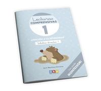 Comprensión lectora. Lecturas comprensivas 1. Cuaderno de refuerzo esccolar. Educacion infantil. Ejercicios de comprensión lectora. Leo sílabas directas. Pauta Montessori. Editorial GEU