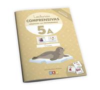 LECTURAS COMPRENSIVAS GEU CON PICTOGRAMAS | Aprender a Leer 6 años con Pictogramas con Pauta Montessori | Lecturas Comprensivas 5 A - Frases | Editorial GEU