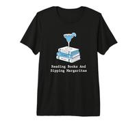 Lecturas de ficción para Amantes de los Libros & Margaritas Camiseta Premium